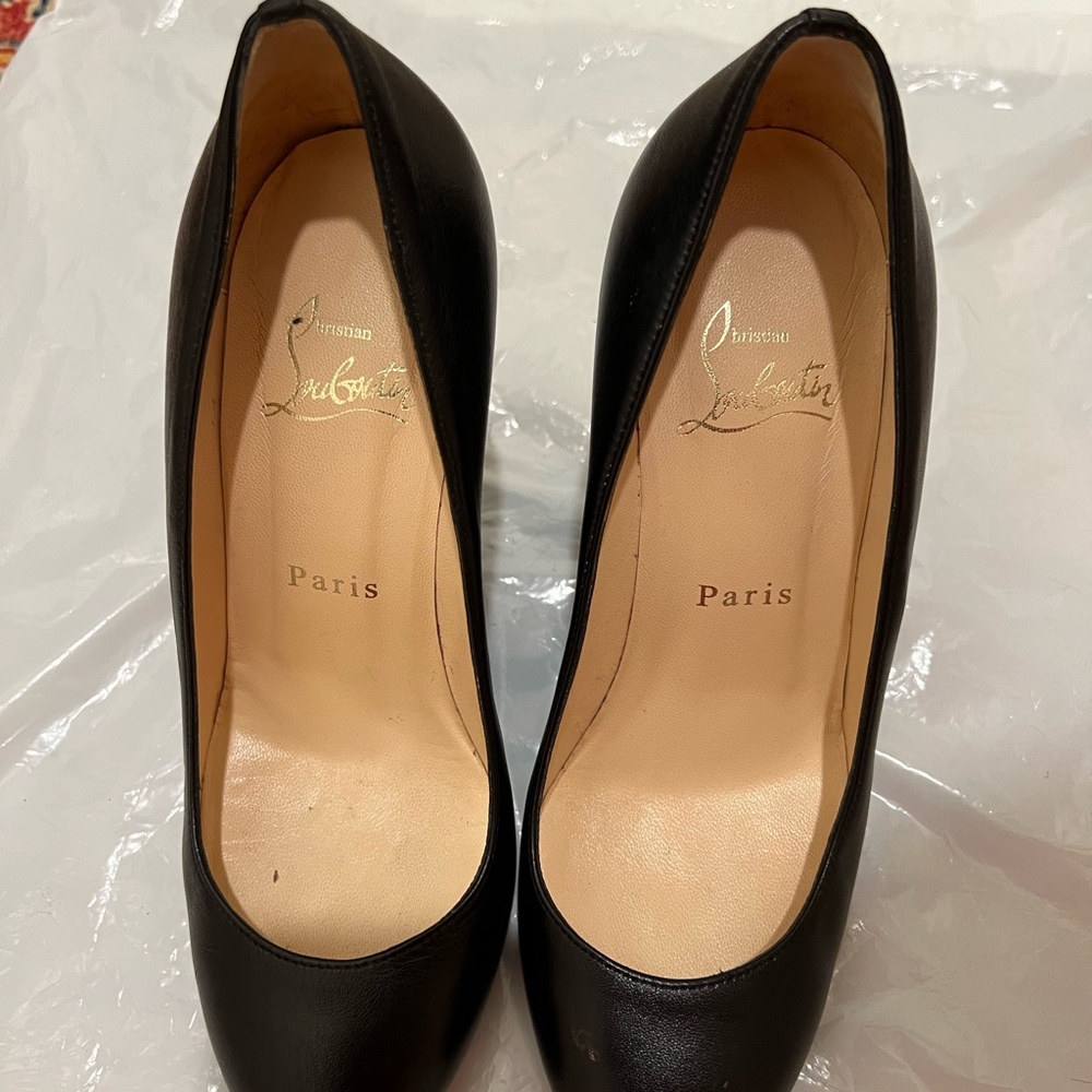Christian Louboutin Black Wedges